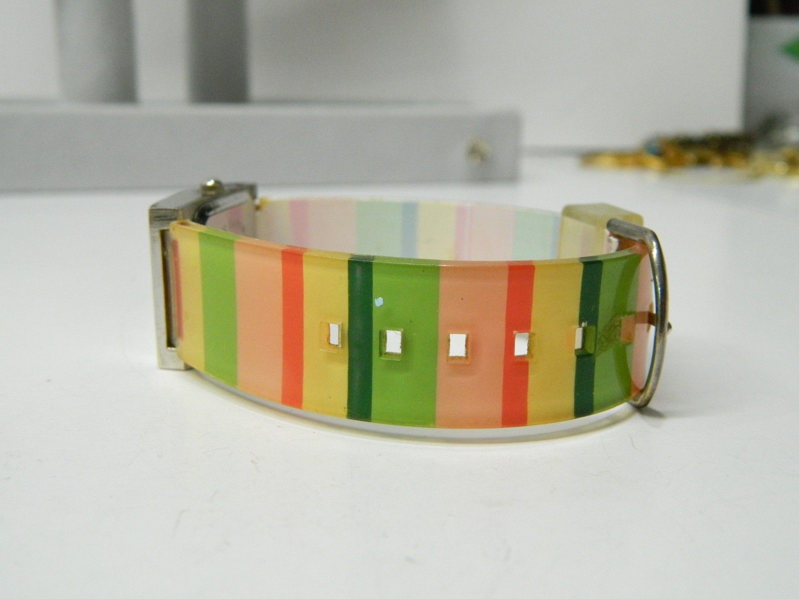 LGP silver tone with plastic multicolor brand Women’s Watch