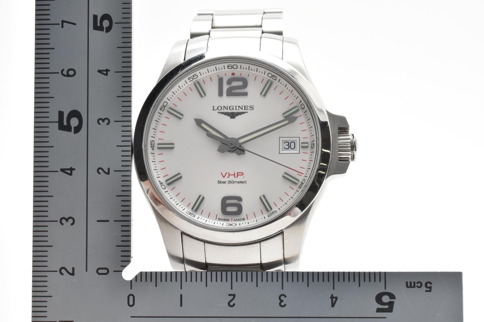 【MINT】Longines Conquest V.H.P. L3.716.4.76.6 41mm Silver Dial Men’s Watch