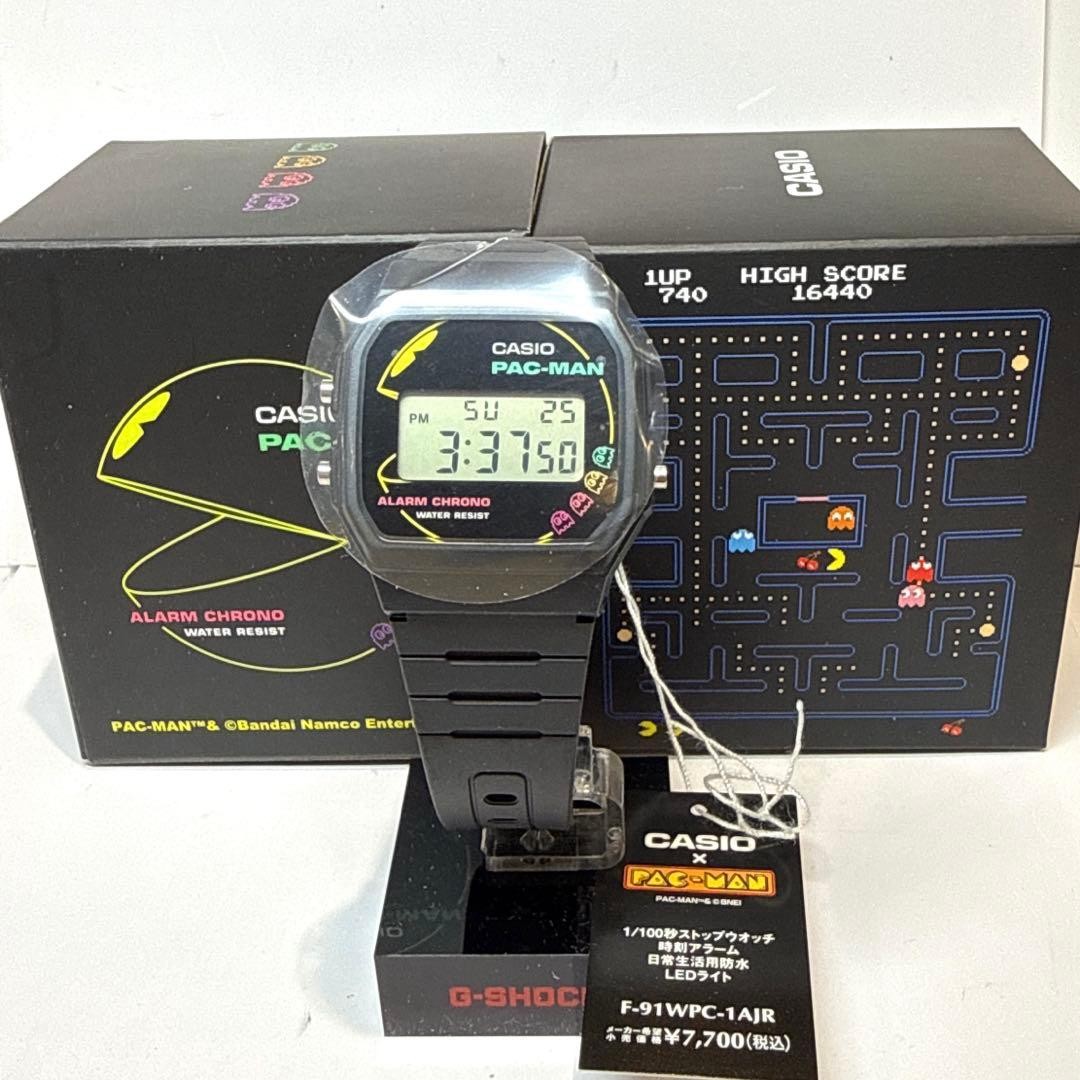 CASIO watch and PAC MAN collaboration model F 91WPC 1AJR