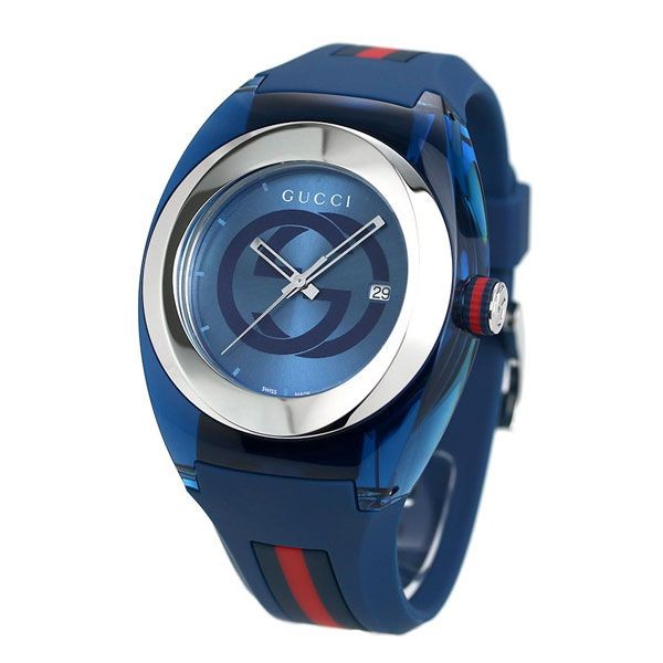 New GUCCI Men’s Watch YA137104A Sync 46mm From Japan