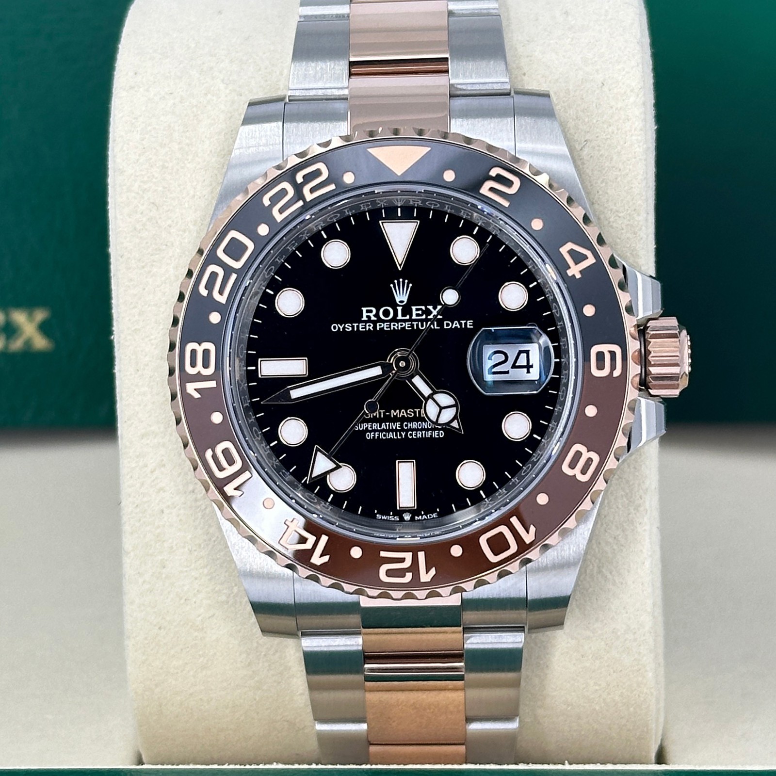 Rolex GMT-Master II ROOTBEER, Black Dial 40mm, Oyster 126711CHNR-0002 Mint 2024
