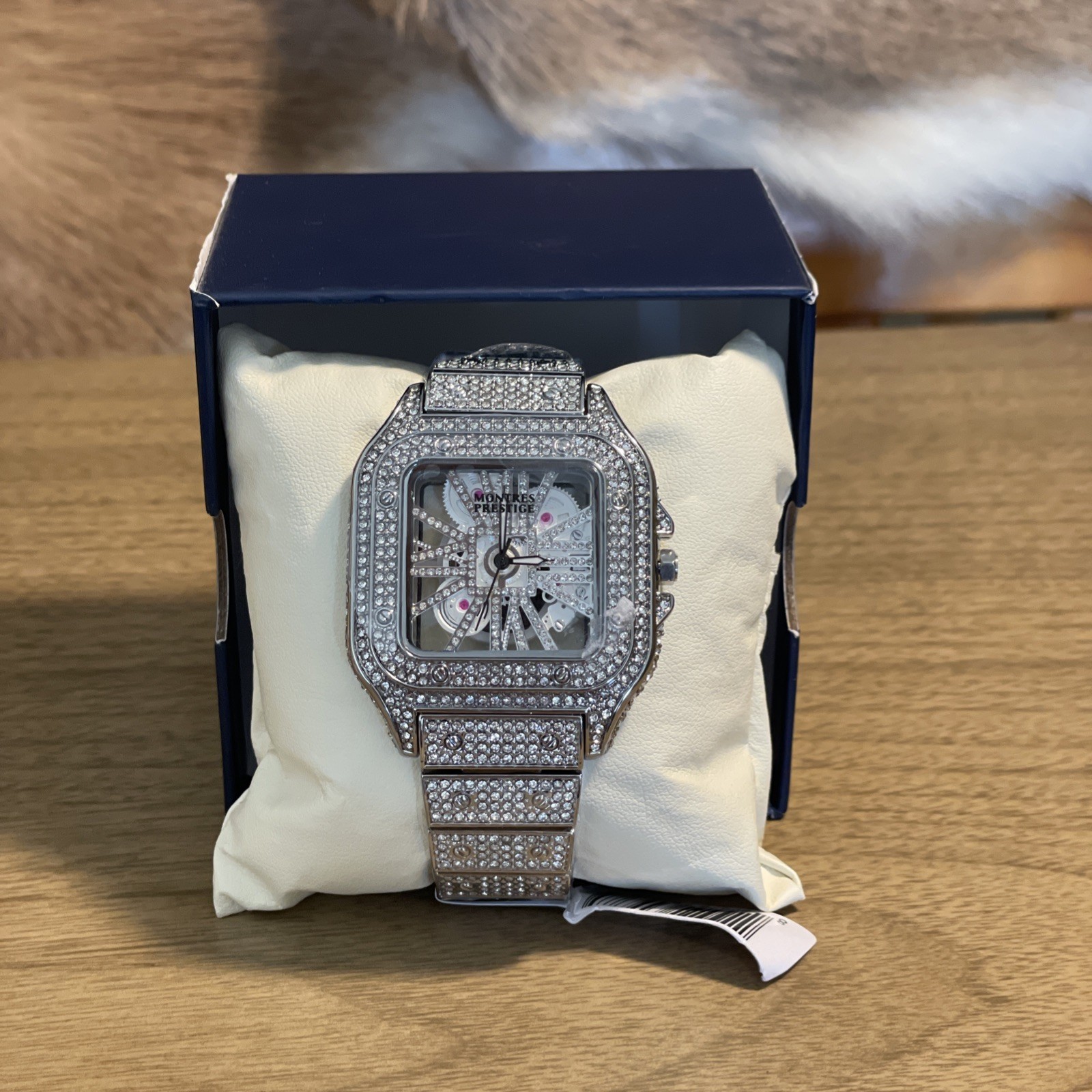 Skeleton Dial Iced Out Diamond Designer Fashion watch Montres Prestige MPW-0136