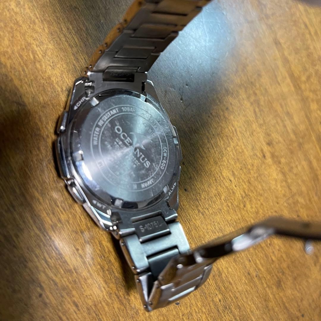 CASIO OCEANUS OCW-600 Chronograph Solar Radio Titanium 19cm Wrist Japan