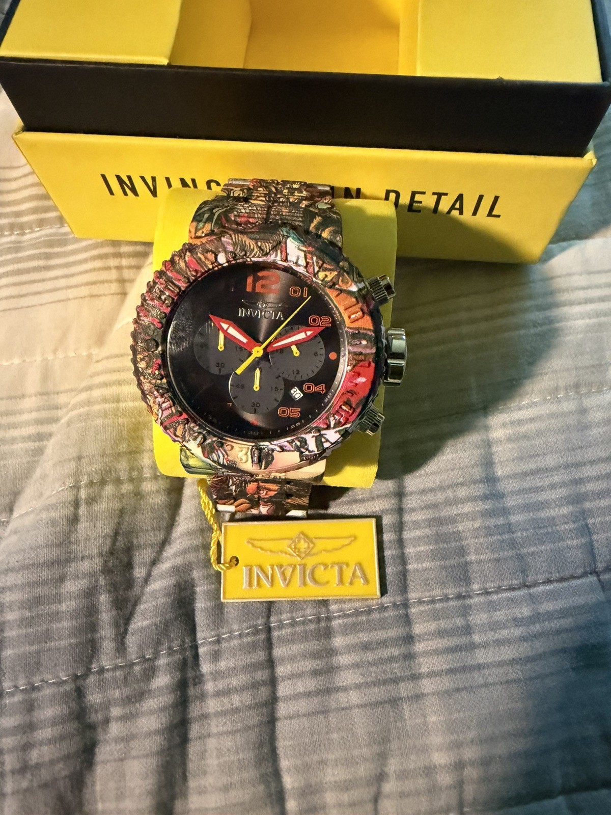 Invicta 43234 Pro Diver Orange and Black Dial 52 mm Men’s Watch New