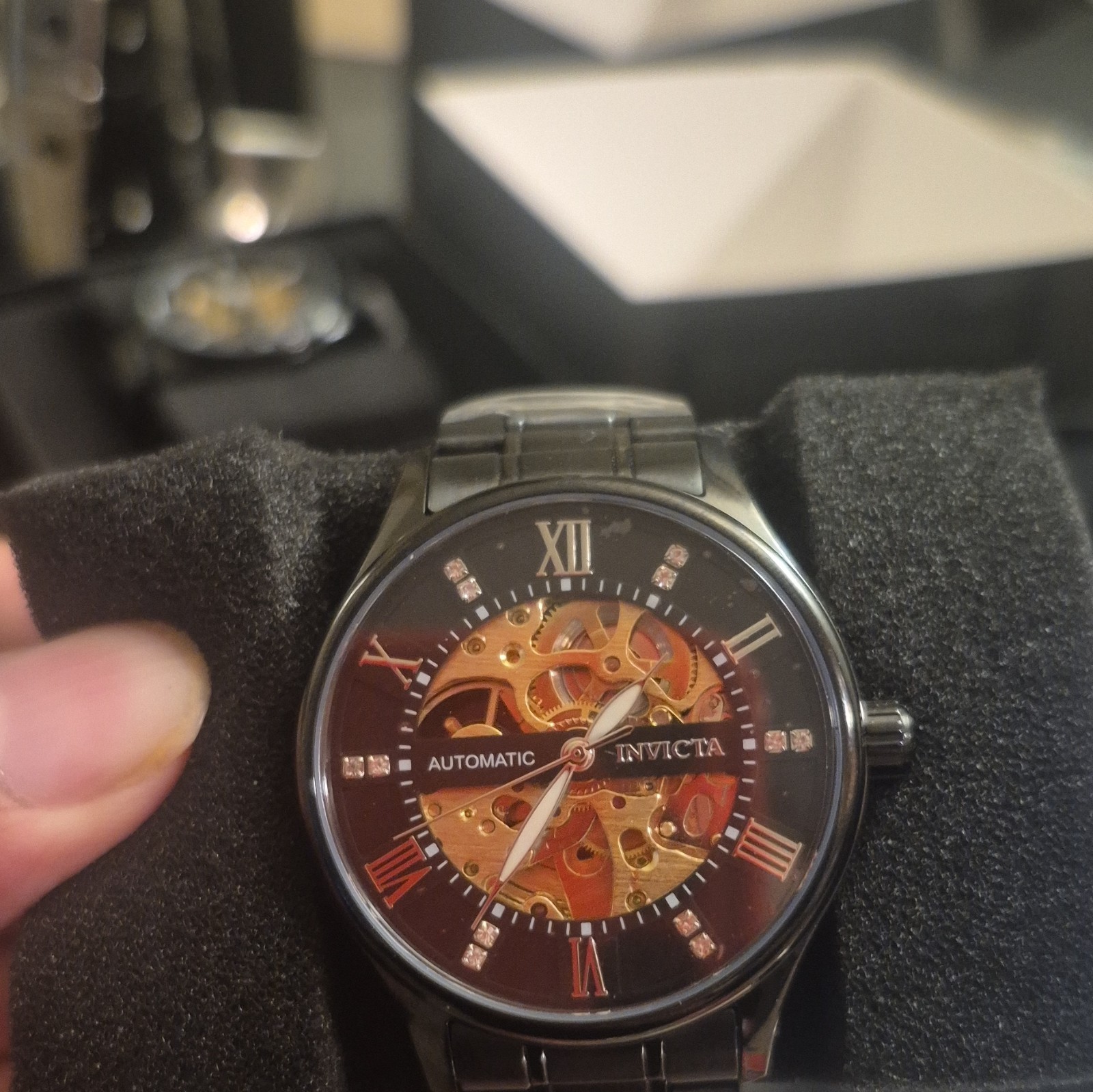 Invicta Automatic Object D Art With Skeleton Dial 41mm Black (69505)