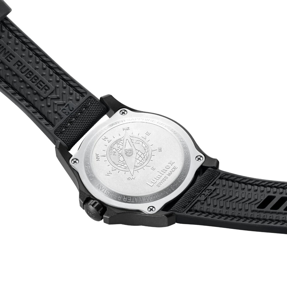 Luminox Atacama Field Black Dial Rubber Band Watch XL.1961 43MM Sapphire Glass