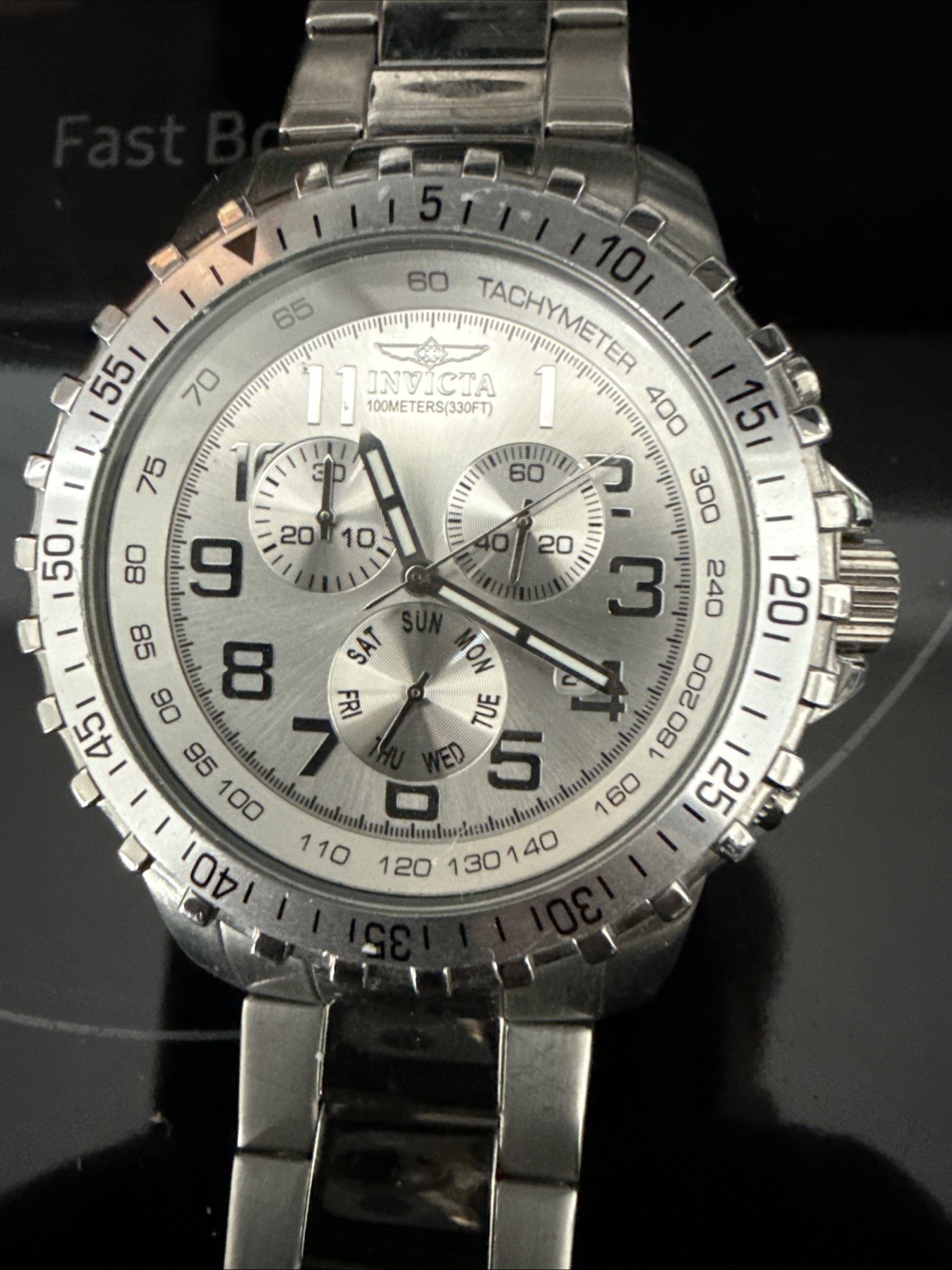 Invicta Specialty 6620 45mm Silver Stainless Steel Case and Strap Men’s