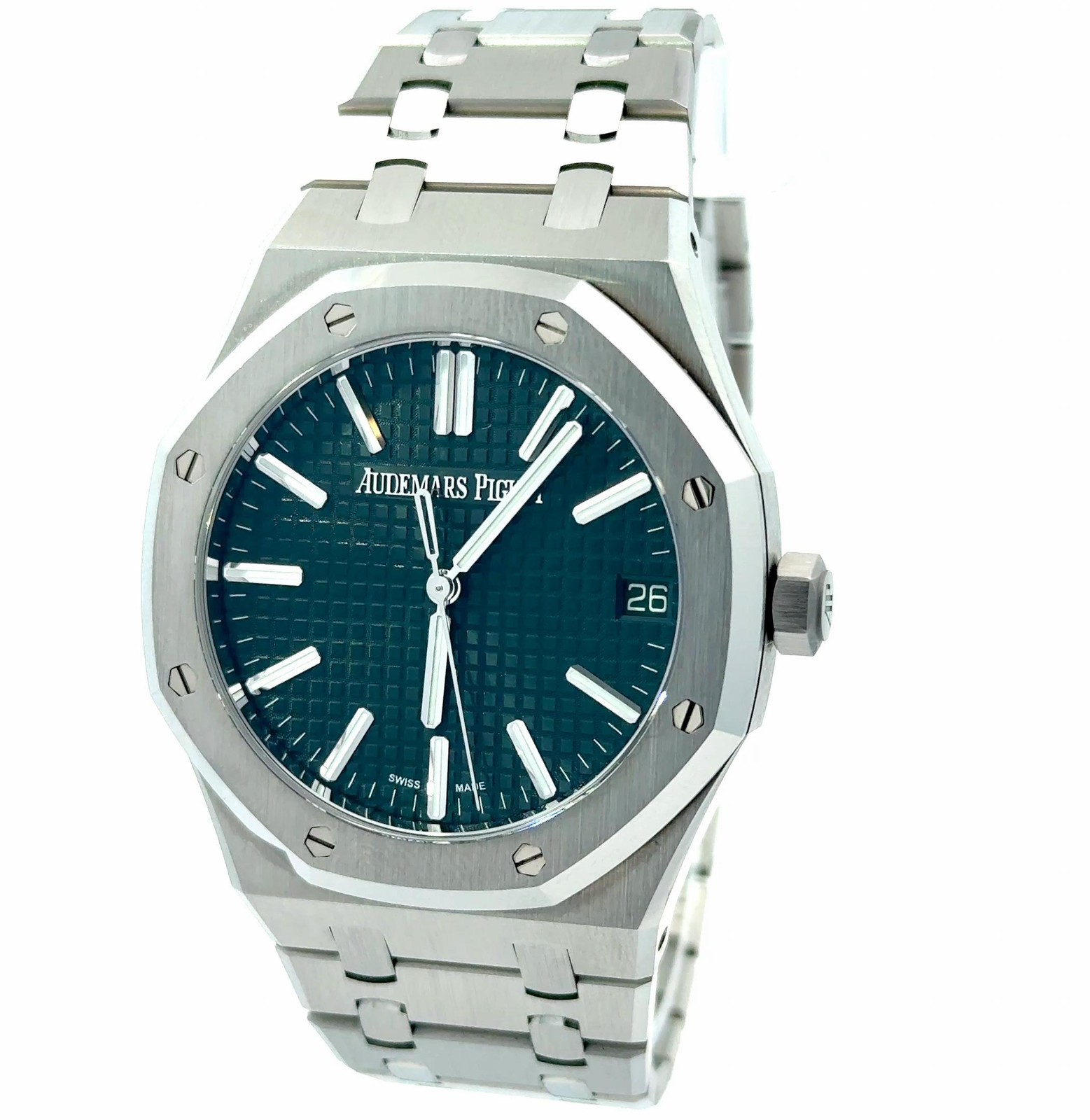 Audemars Piguet Royal Oak 15510ST.OO.1320ST.09 Green Dial Watch w/ Box and Card