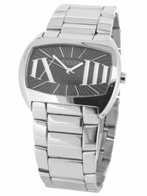 Watch Vendoux for woman all stainless steel black dial roman new MS19410 5 atm