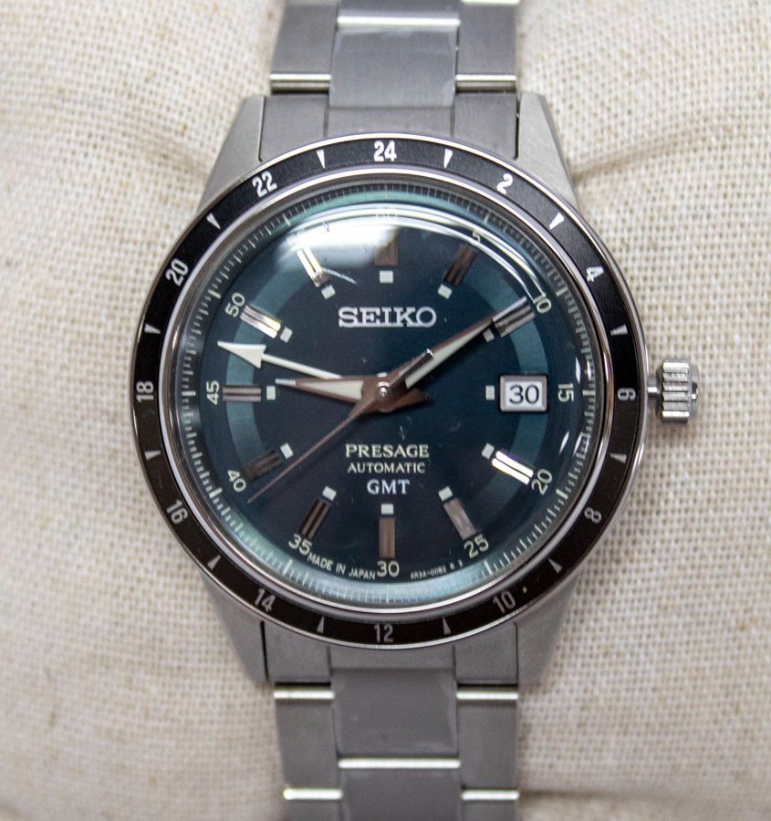 Seiko SSK009 Presage Style 60s GMT Collection 40.8 mm Automatic Men’s Watch