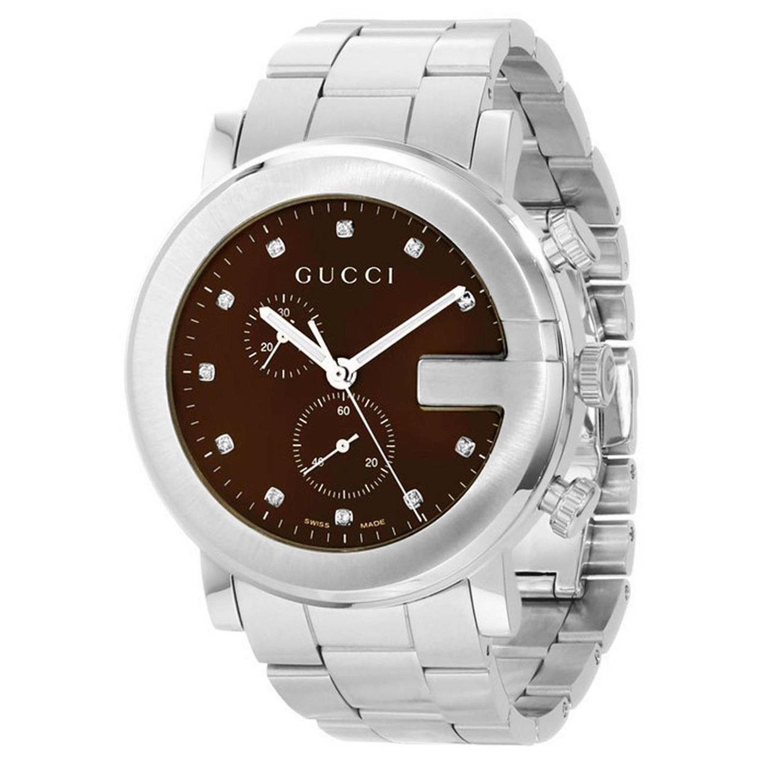 Gucci YA101350 Men’s G-Chrono Brown Dial Quartz Watch