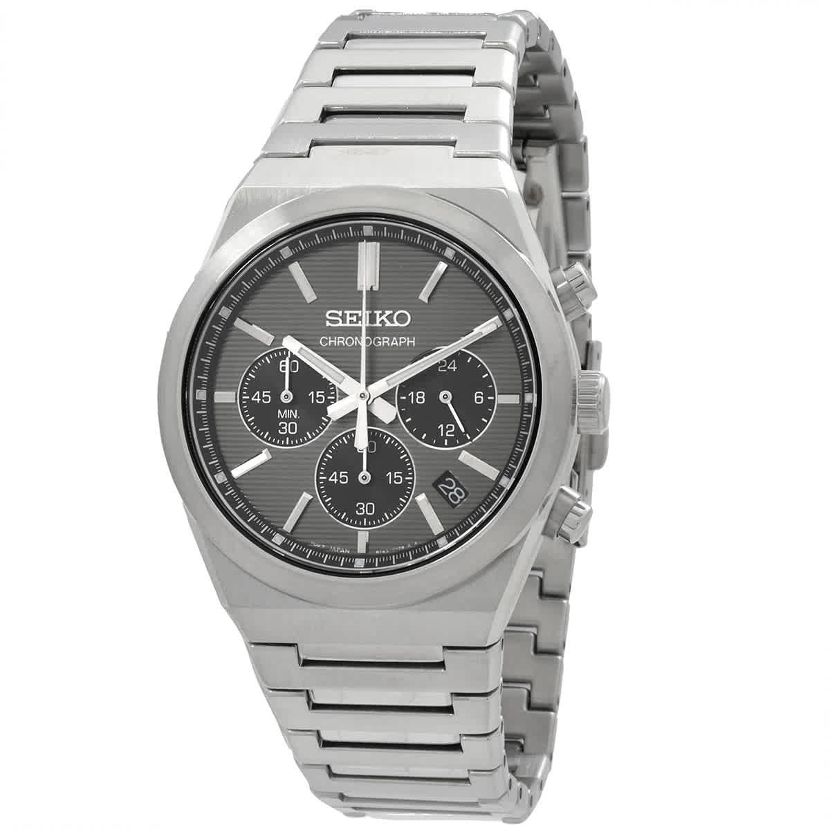 Seiko Sport Chronograph Quartz Grey Dial Men’s Watch SSB455P1