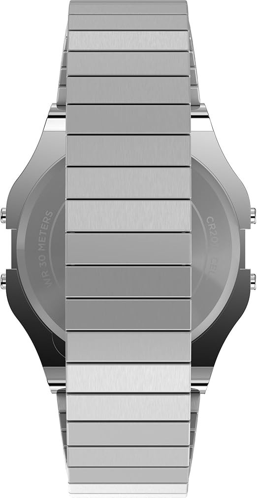 Timex T80 Digital Silver SS Expansion Band Watch – Brand New TW2R79100VQ