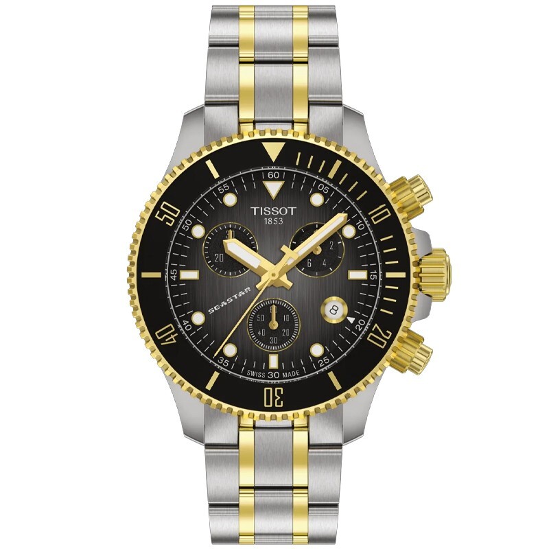 Tissot Seastar Quartz 38mm Two-tone Steel Men’s Watch T1202172206100