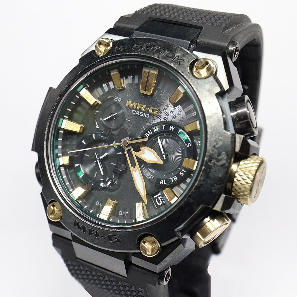 Casio MRG-B2000 Series MRG-B2000RG-3AJR 16.9mm Titanium Black Wristwatch #UW1726