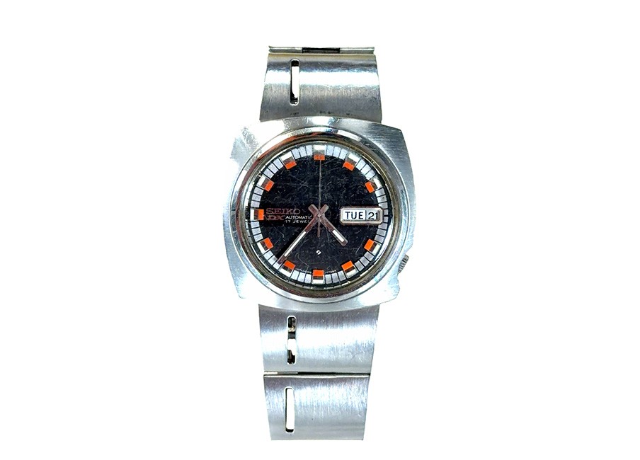 Retro Seiko DX Mens Wrist Watch 17 Jewels Automatic 6106-7539 Stainless
