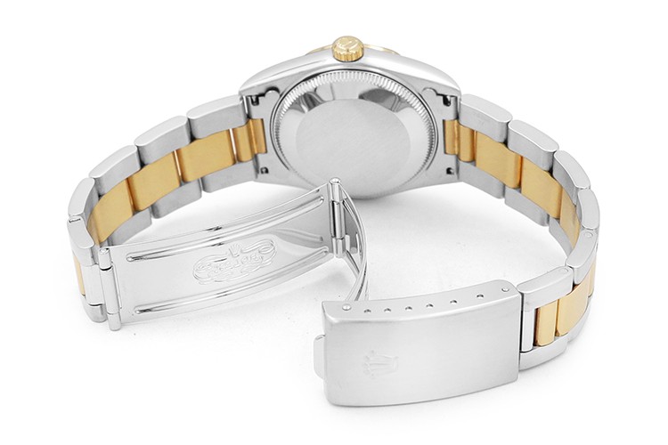 Rolex 31mm Midsize Datejust Two Tone Ladies Watch 78273 Champagne Dial Year 2001