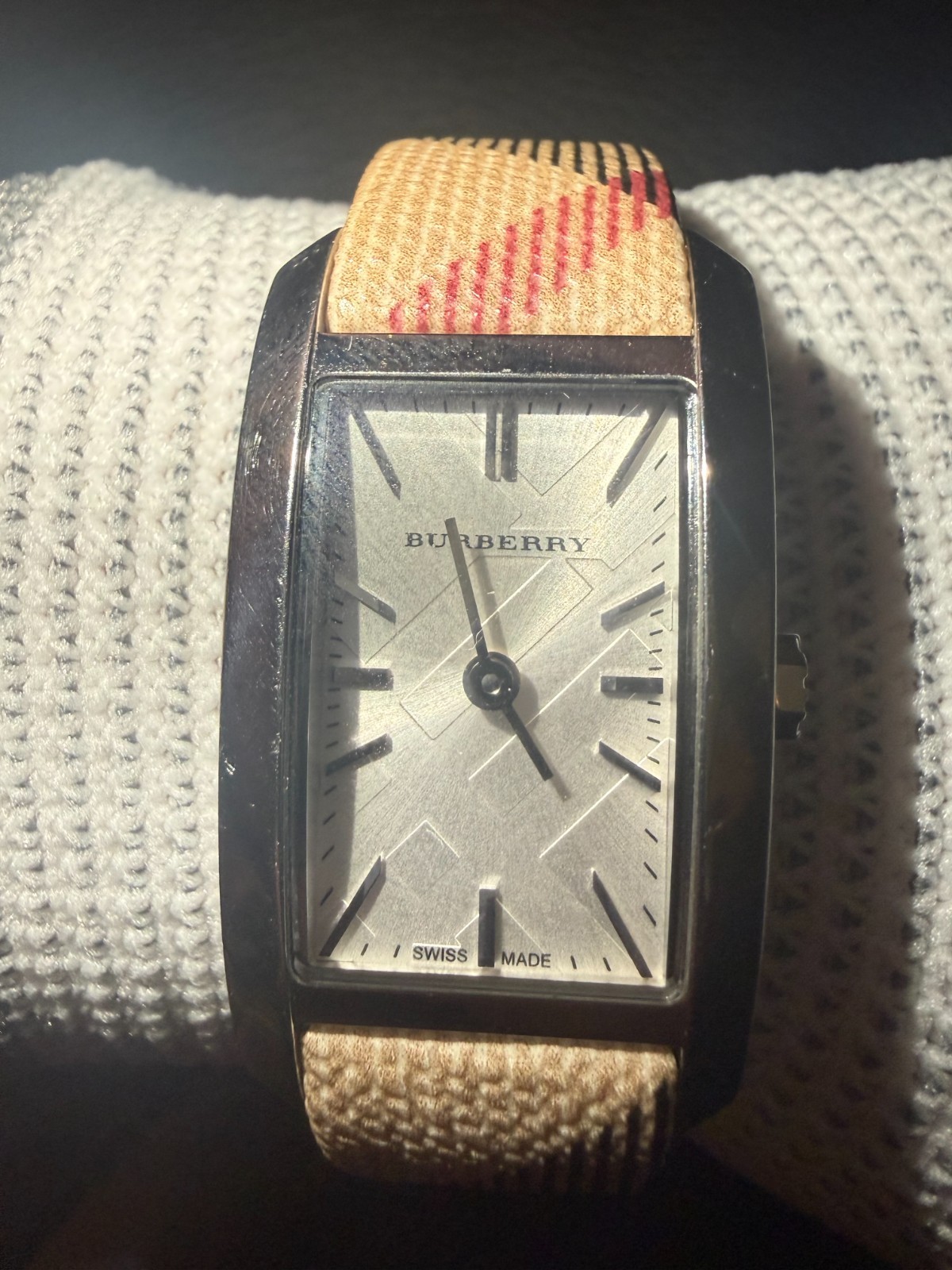 Burberry BU9406 The Pioneer Check Strap Stainless Steel Women’s Watch
