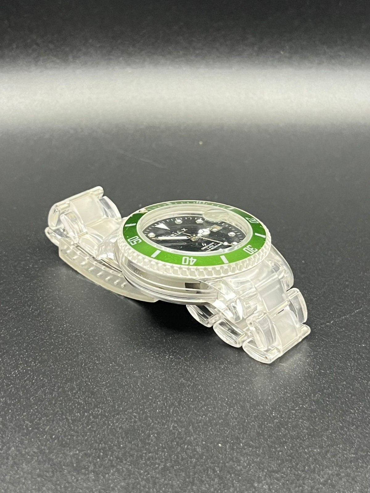 Rare Oded Kashi “Relax” Transparent Diver Wristwatch
