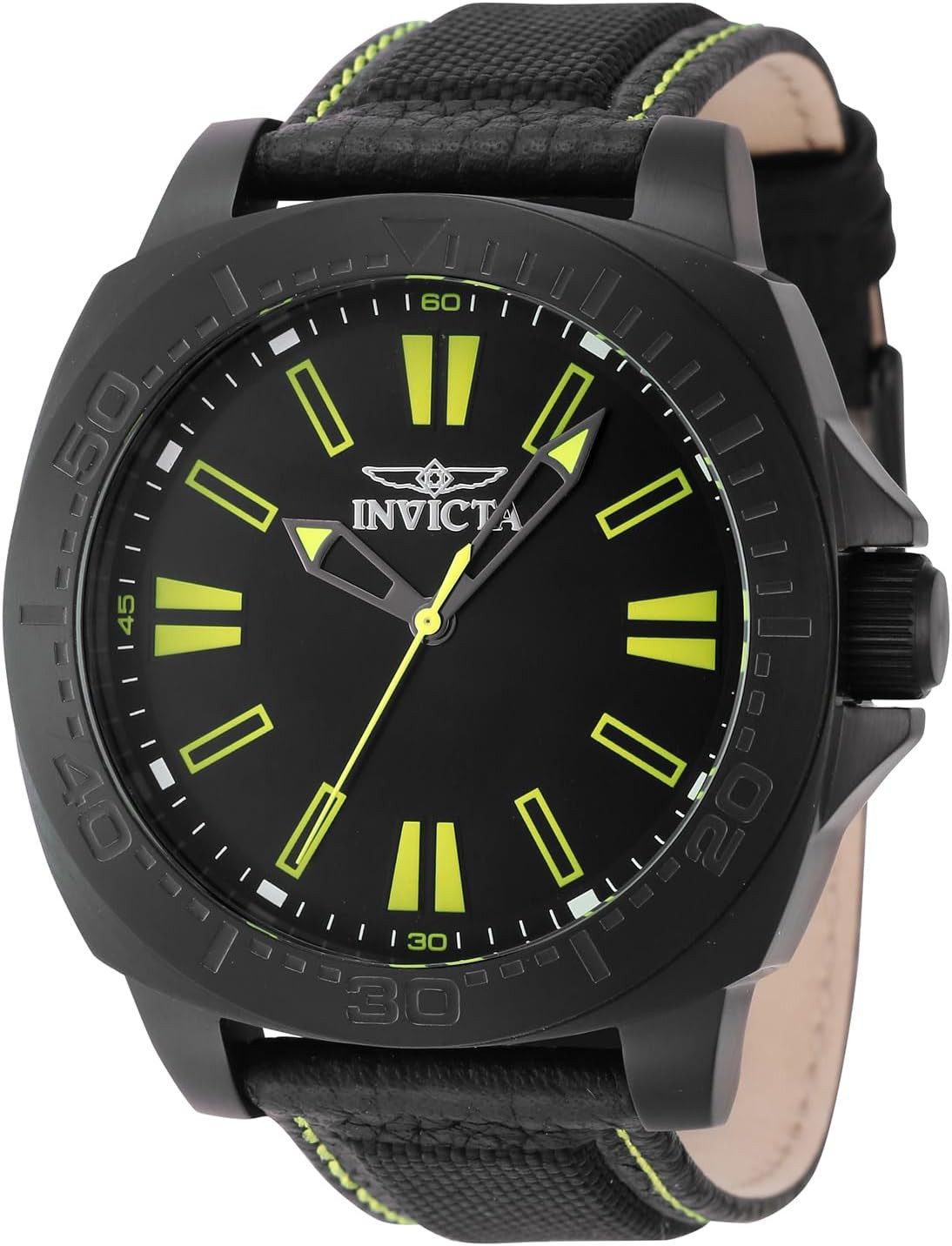 Men’s Speedway 46mm Black Stainless Steel & Nylon Quartz Watch Model 46308