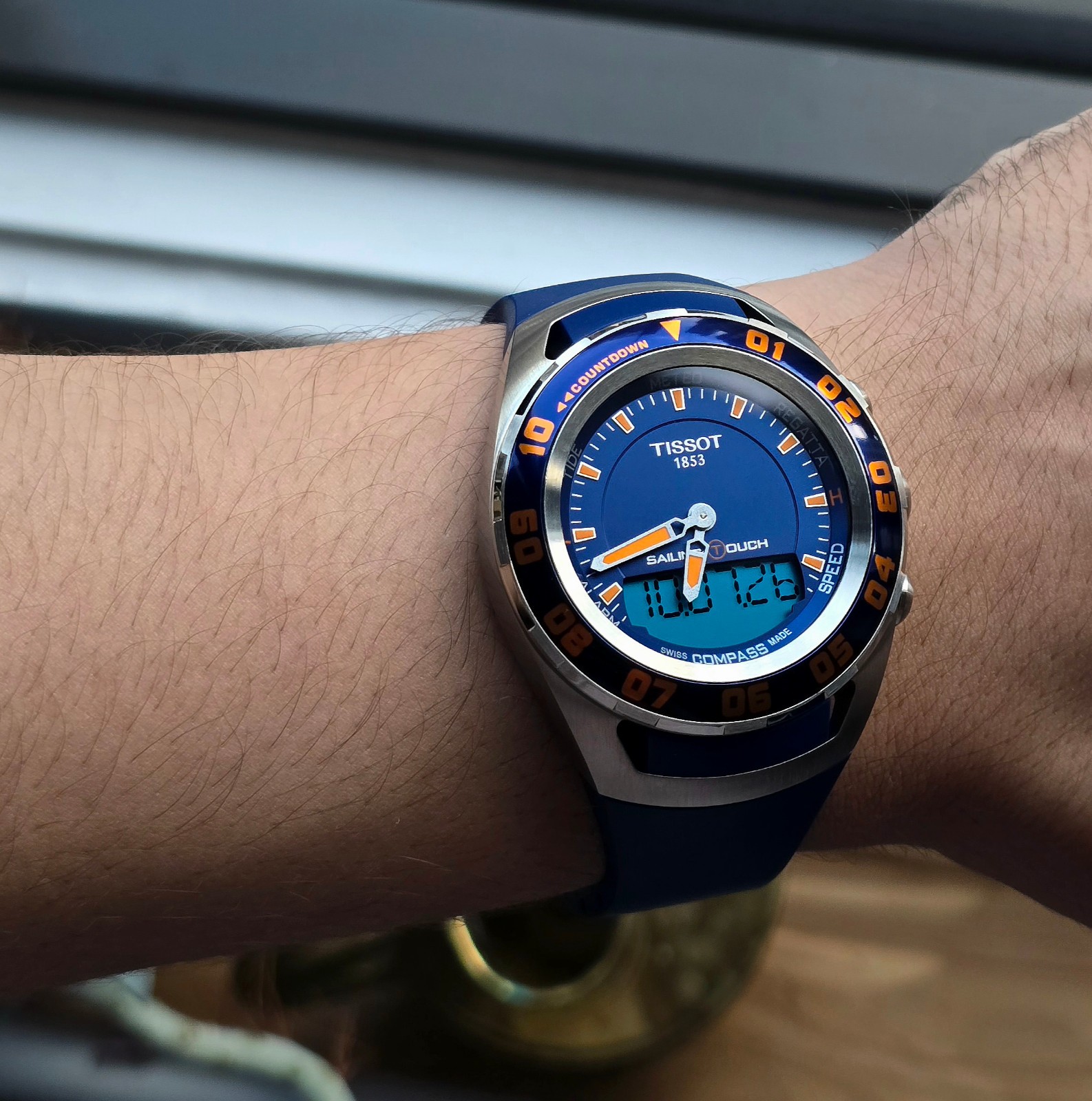 Tissot Sailing Touch, $1195 MSRP, 45 mm, Caribbean, Men’s Watch, T0564202704101