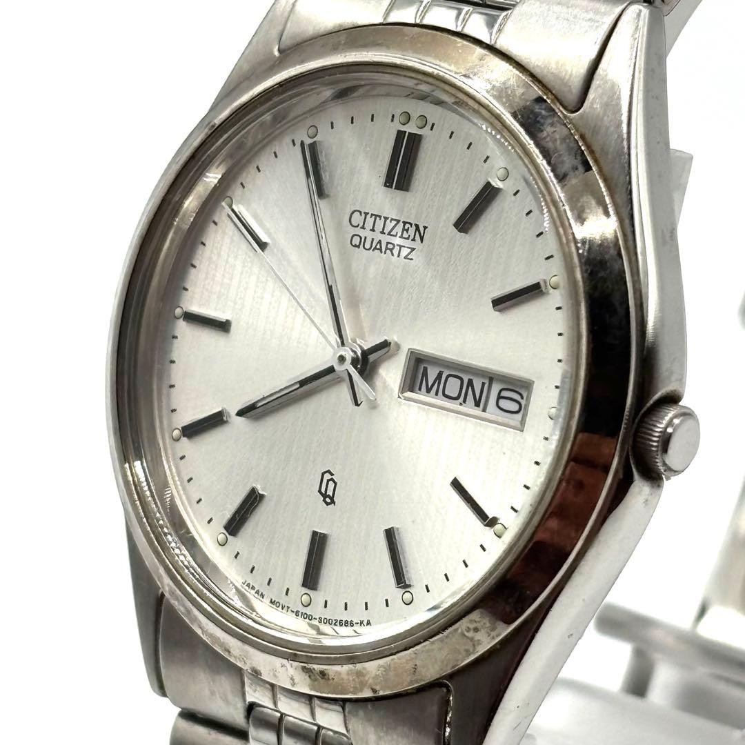 Working condition CITIZEN quartz wristwatch 6100-S96389 Jubilee