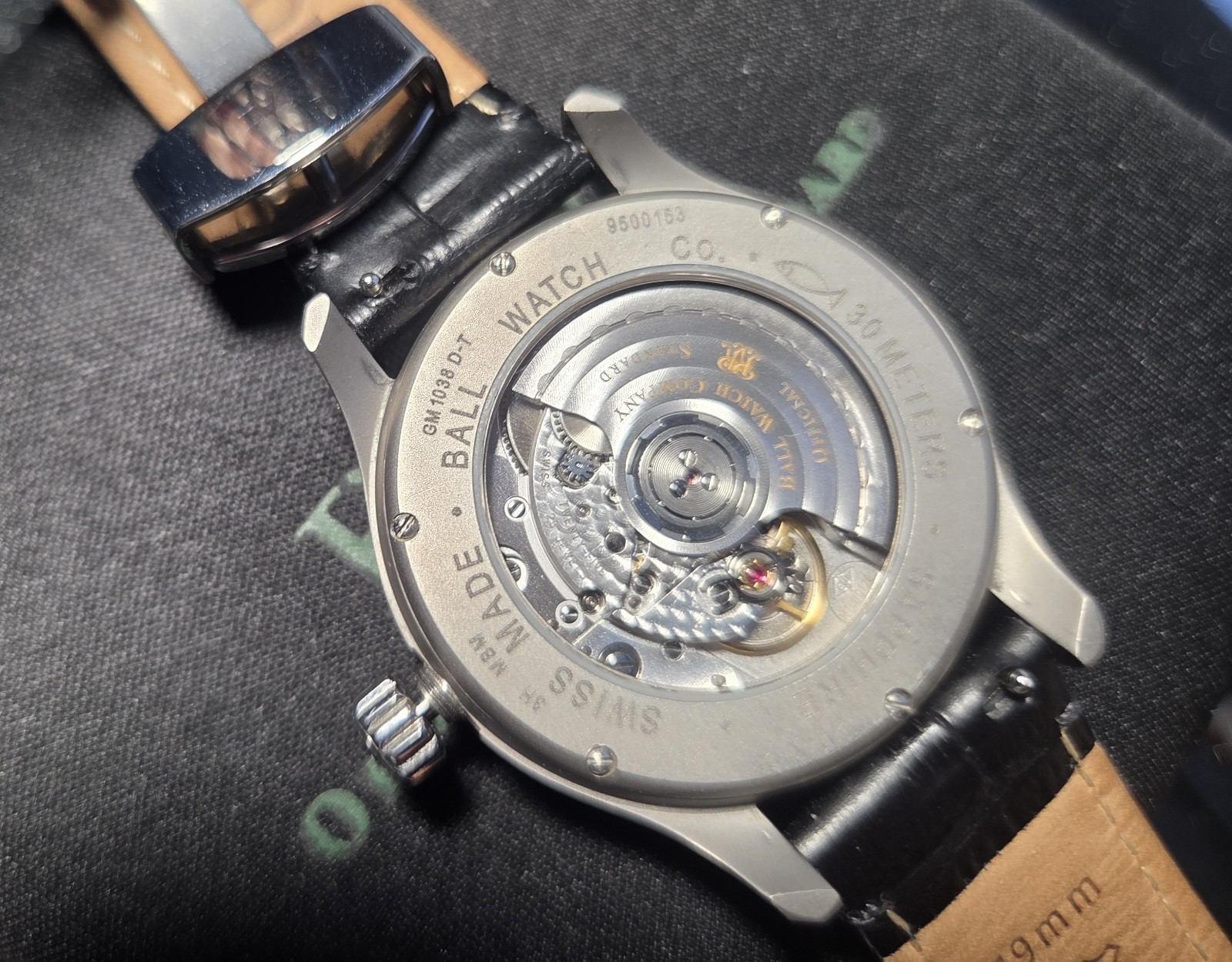 Ball Trainmaster NM1038D Date Black Automatic Men’s Watch