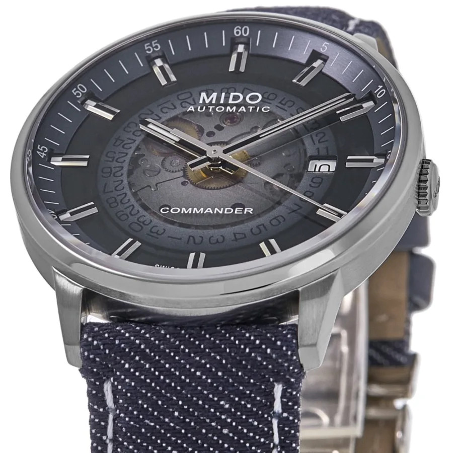 New Mido Commander Gradient Blue Dial Fabric Men’s Watch M021.407.18.411.00