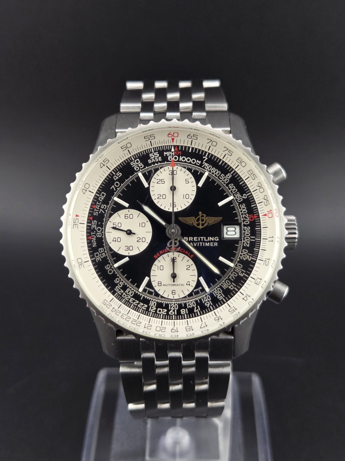 Breitling Navitimer Fighters Edition A13330 Black Dial Full Box Papers COSC