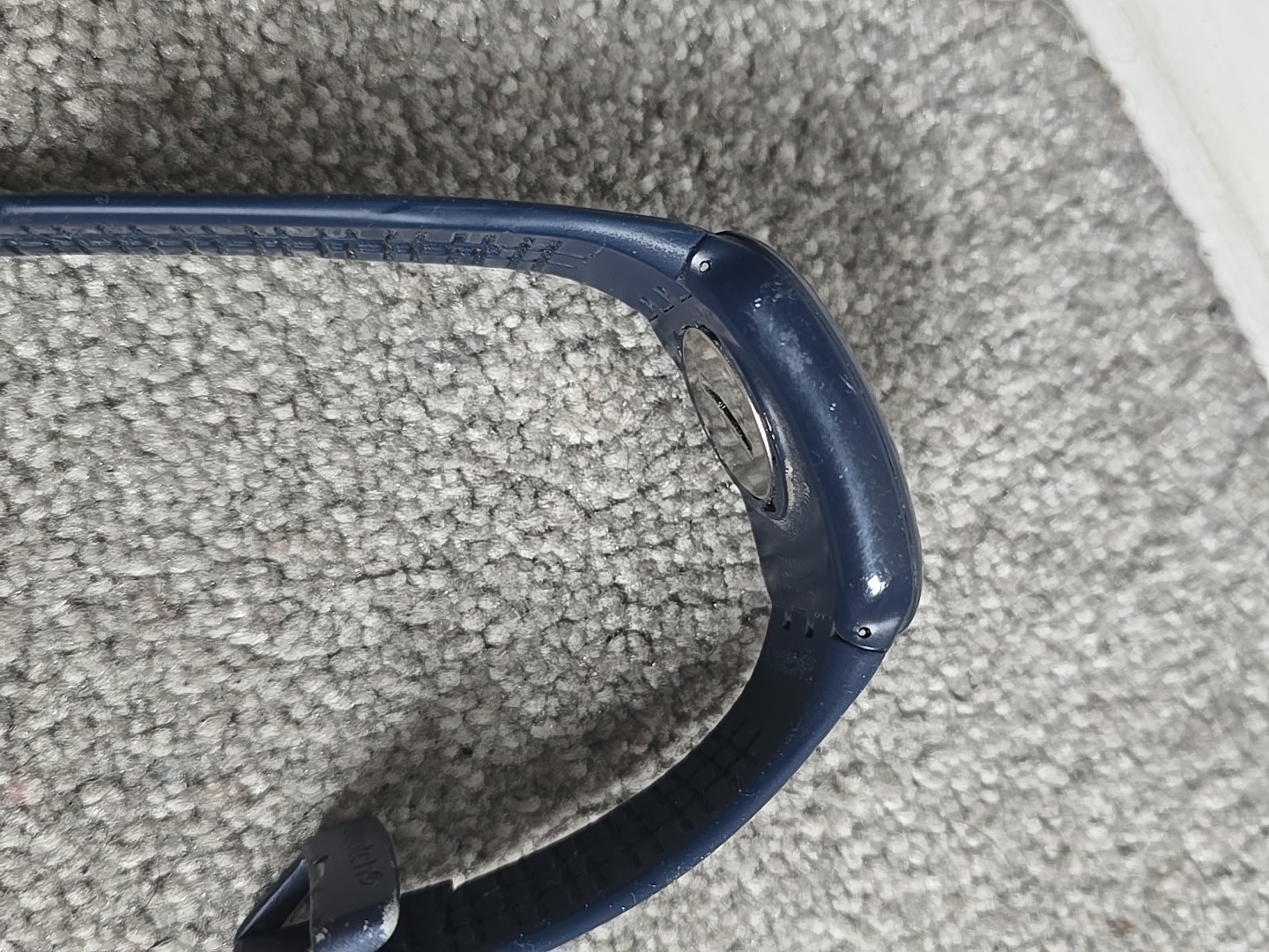 Swatch Touch DARK BLUE Black Dial Navy Blue Silicone Digital Watch *for Parts*