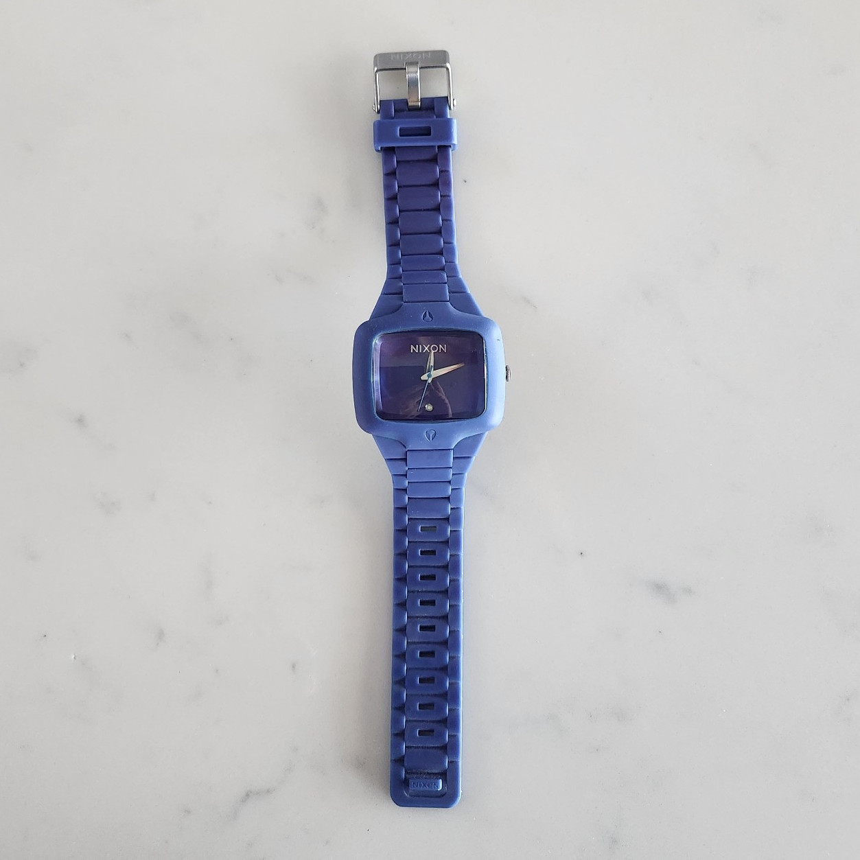 Nixon The Rubber Player Quartz Analog Watch Purple Rubber Strap 100m Japan Movt
