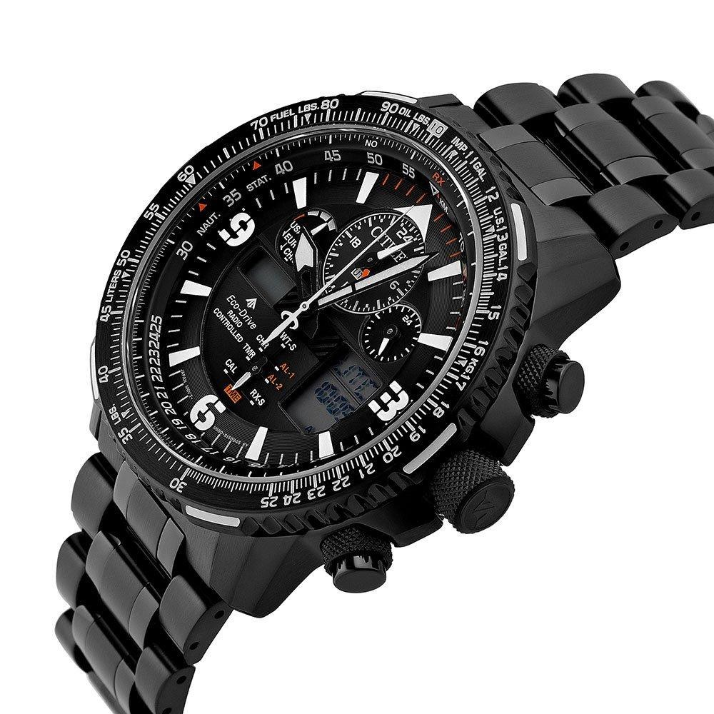 Citizen Promaster Skyhawk Black Dial Sapphire World Time Watch JY8075-51E