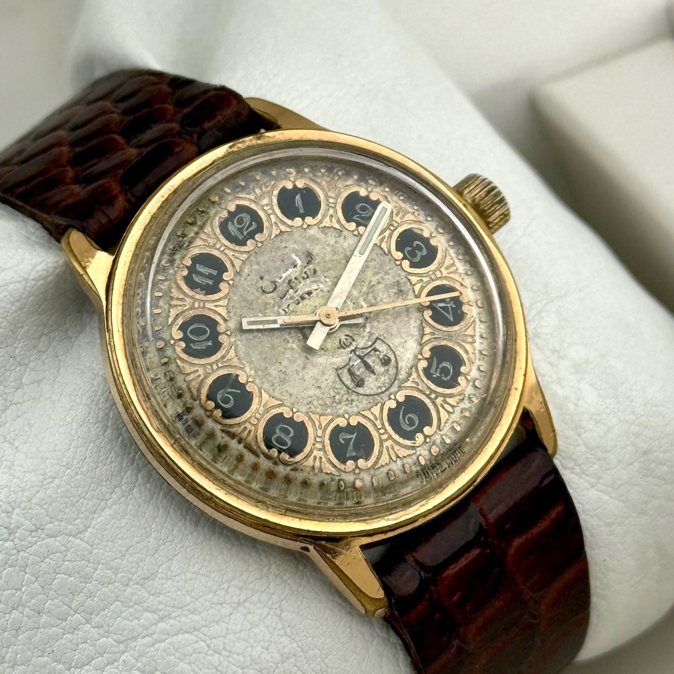 Vintage Wilson De Luxe Arabic Script Dial Sub-Second Manual Mens Watch