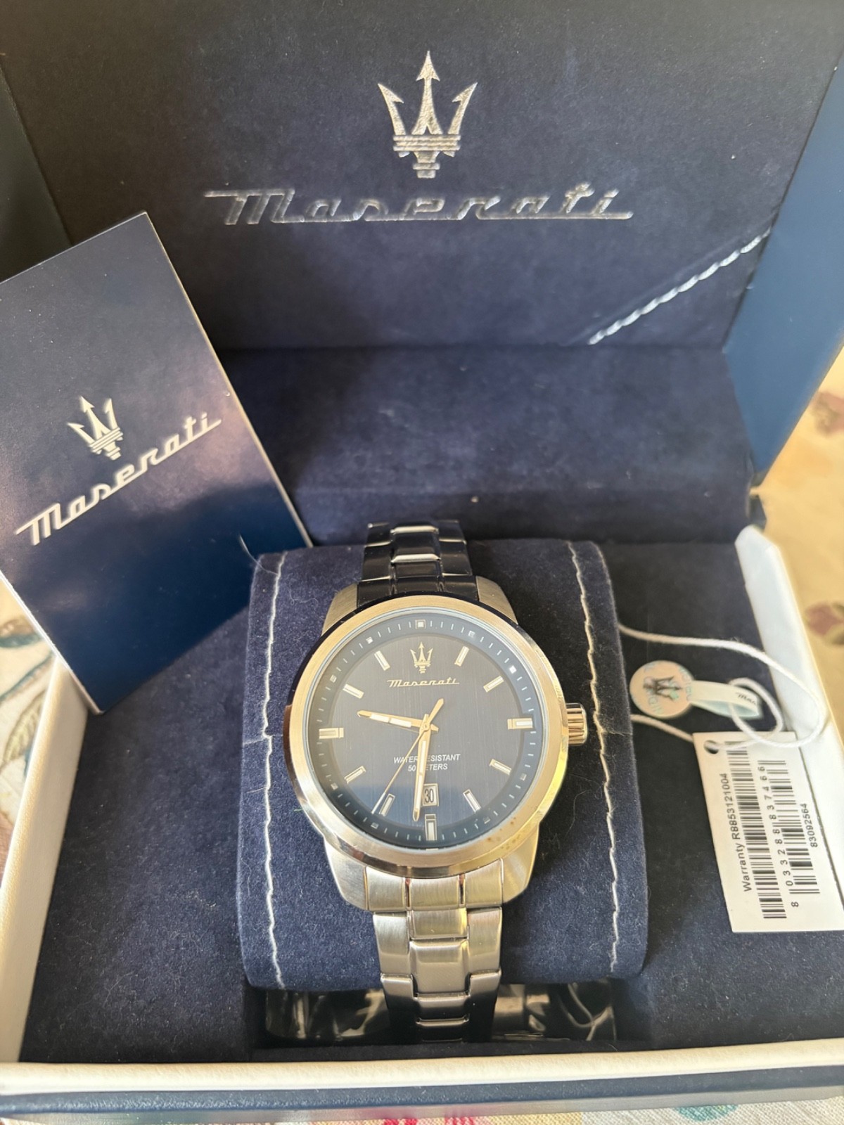 Maserati Successo Chronograph Black Dial 44mm Quartz Movement