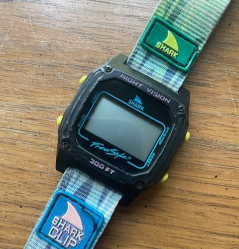 Shark Freestyle Shark Clip Night Vision Watch (Needs Battery) Classic Black