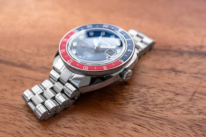 BULOVA Oceanographer Automatic Snorkel 41mm Pepsi Stainless Men’s Watch NEW