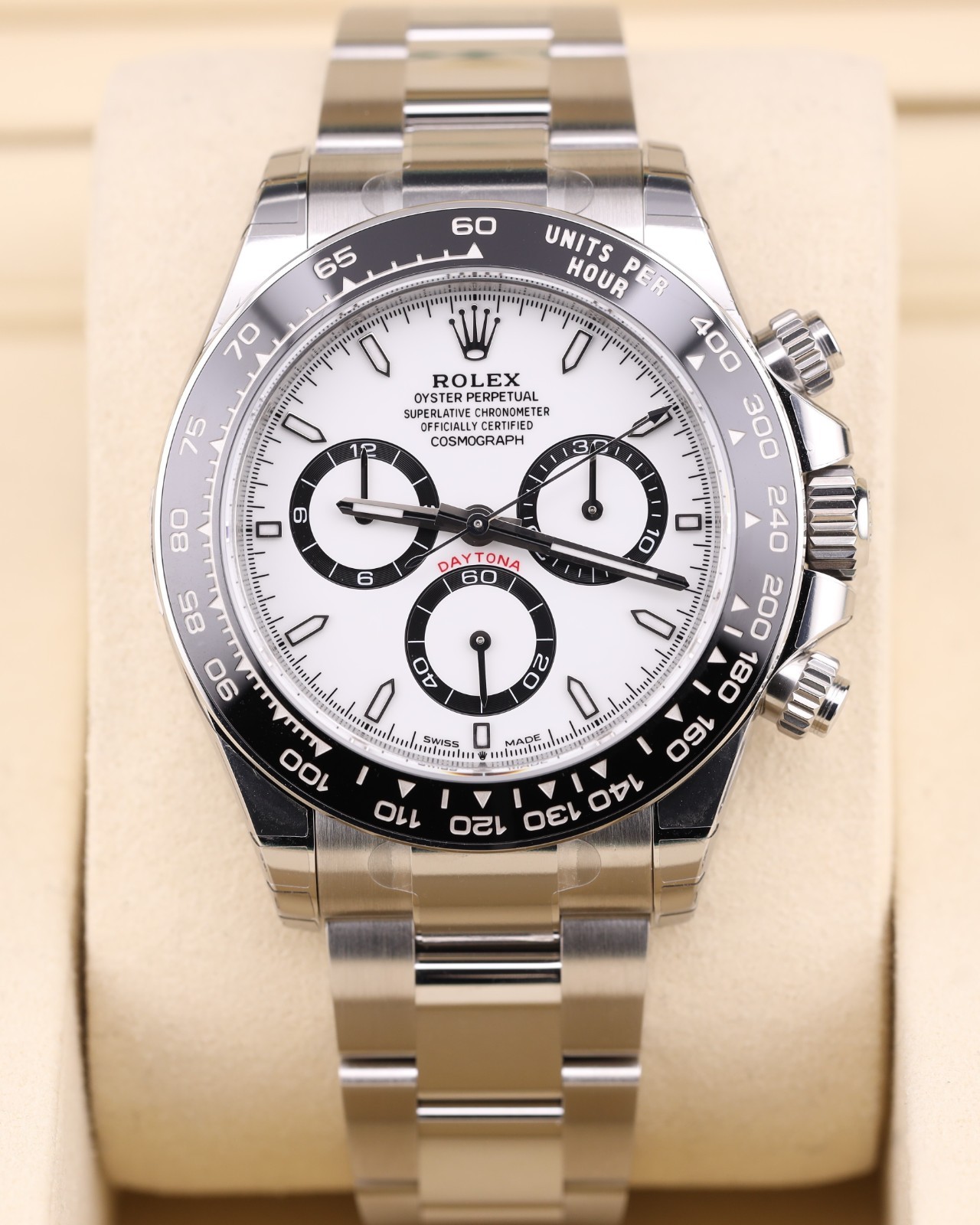 2026 Factory Stickers Rolex Daytona Panda White Dial Oyster 126500LN Full Set