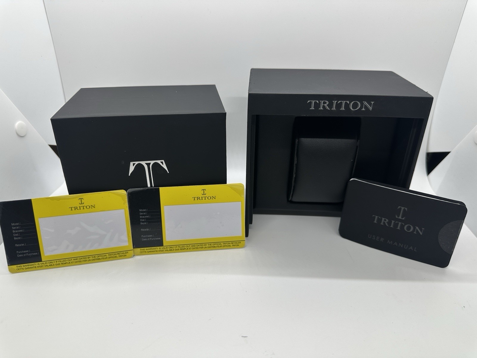 Triton Spirotechnique Automatic Diver 20 ATM Black Dial Box Papers