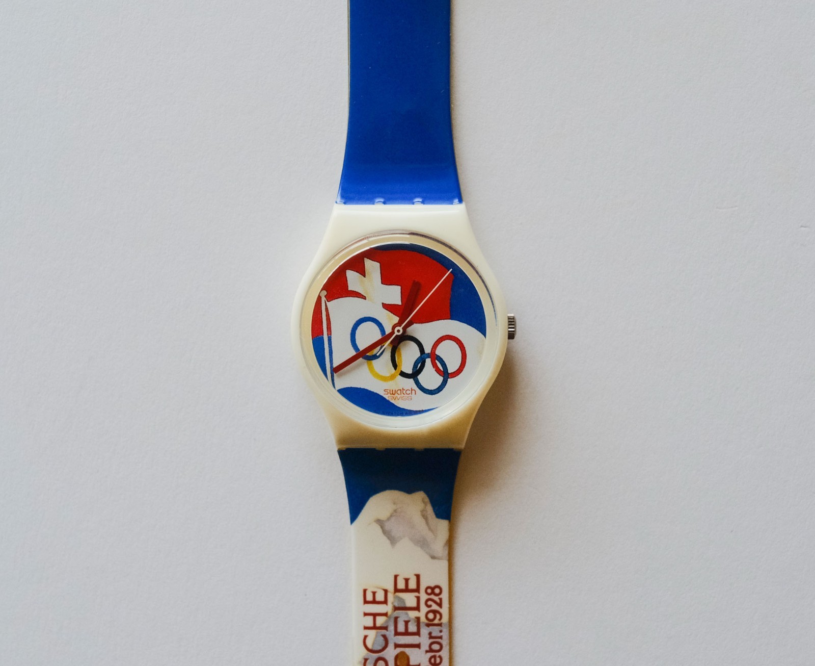 Swatch St. Moritz Gent 1928 GZ134 Olympics New Old Stock Vintage Watch