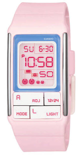 Casio LDF51-4A Women’s Poptone Light Pink Digital Watch