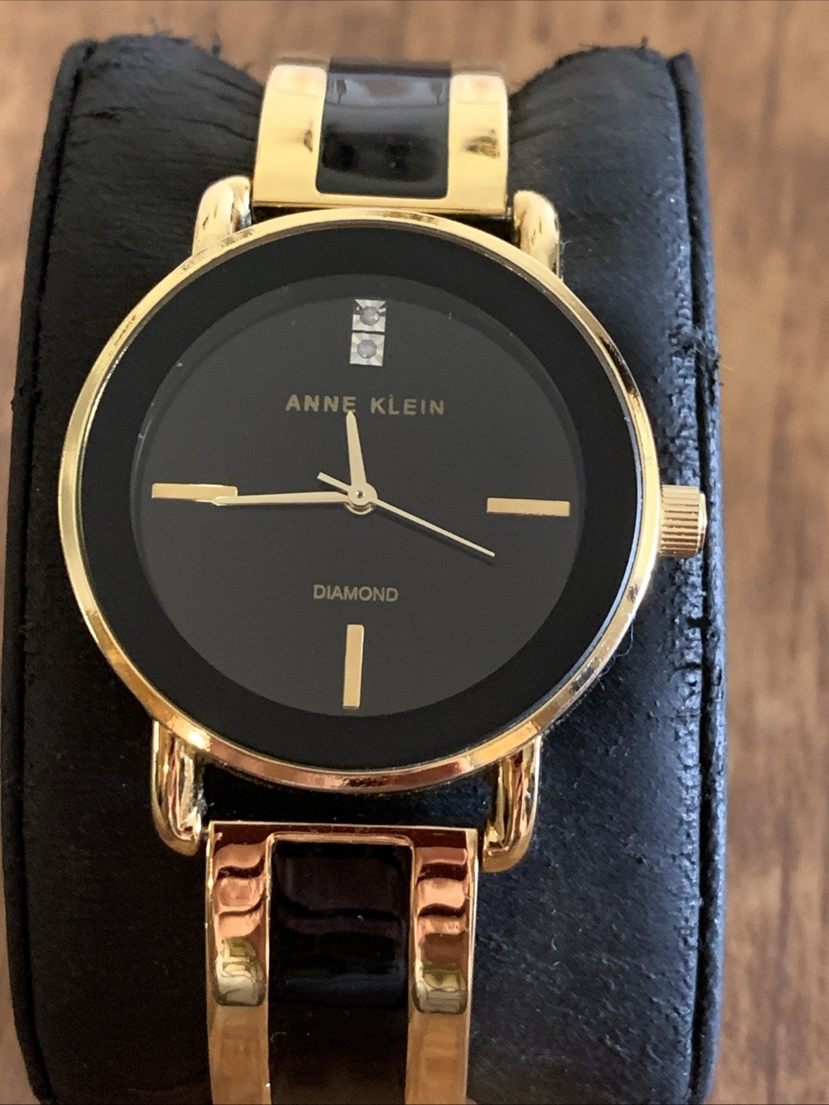 Anne Klein Women’s 33 Black Quartz Watch AK/2812 Works With Battery 6.5”