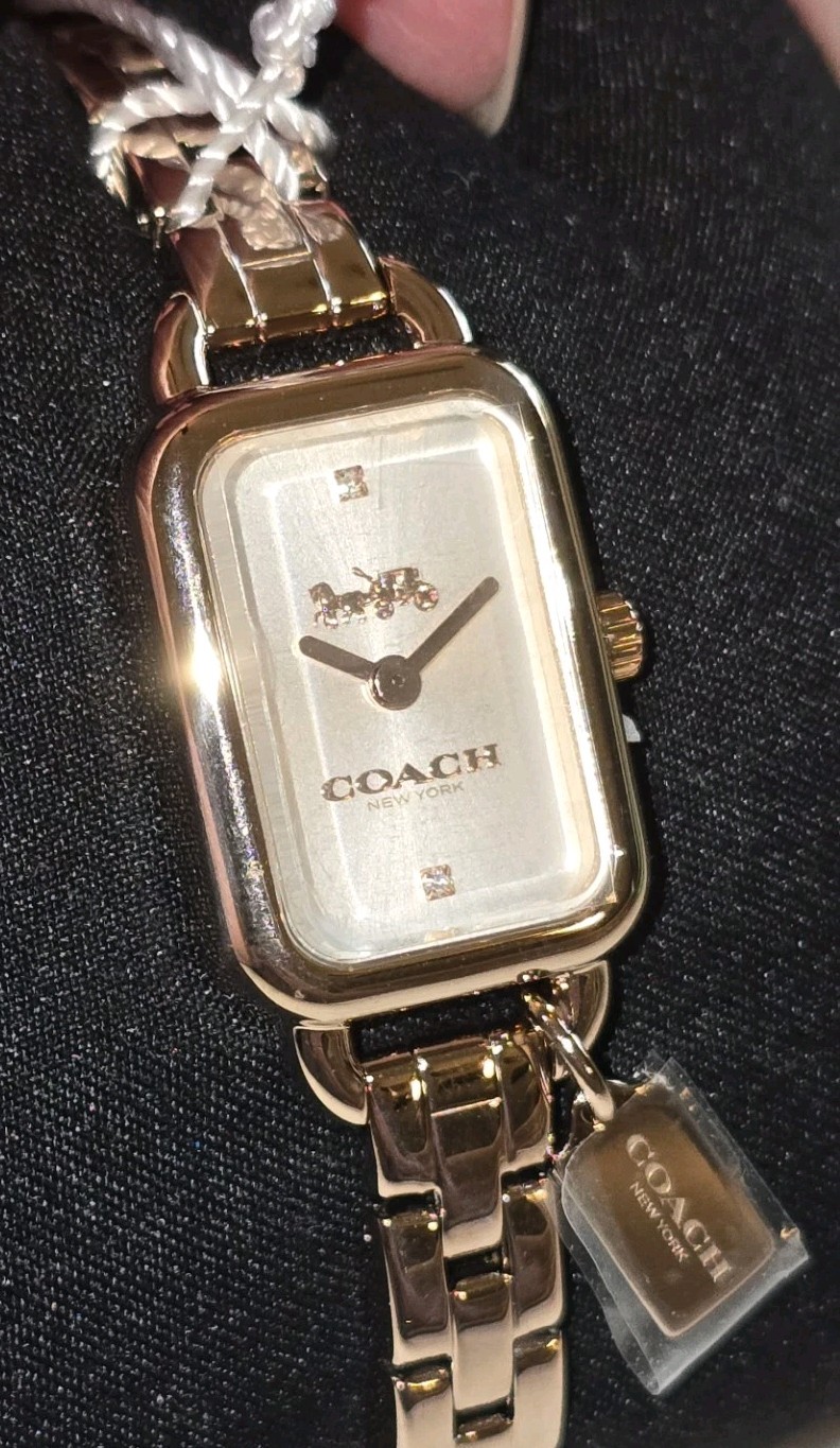 Coach Cadie Women’s Rose Gold Bracelet Quartz Wristwatch New In Box w/ Paper