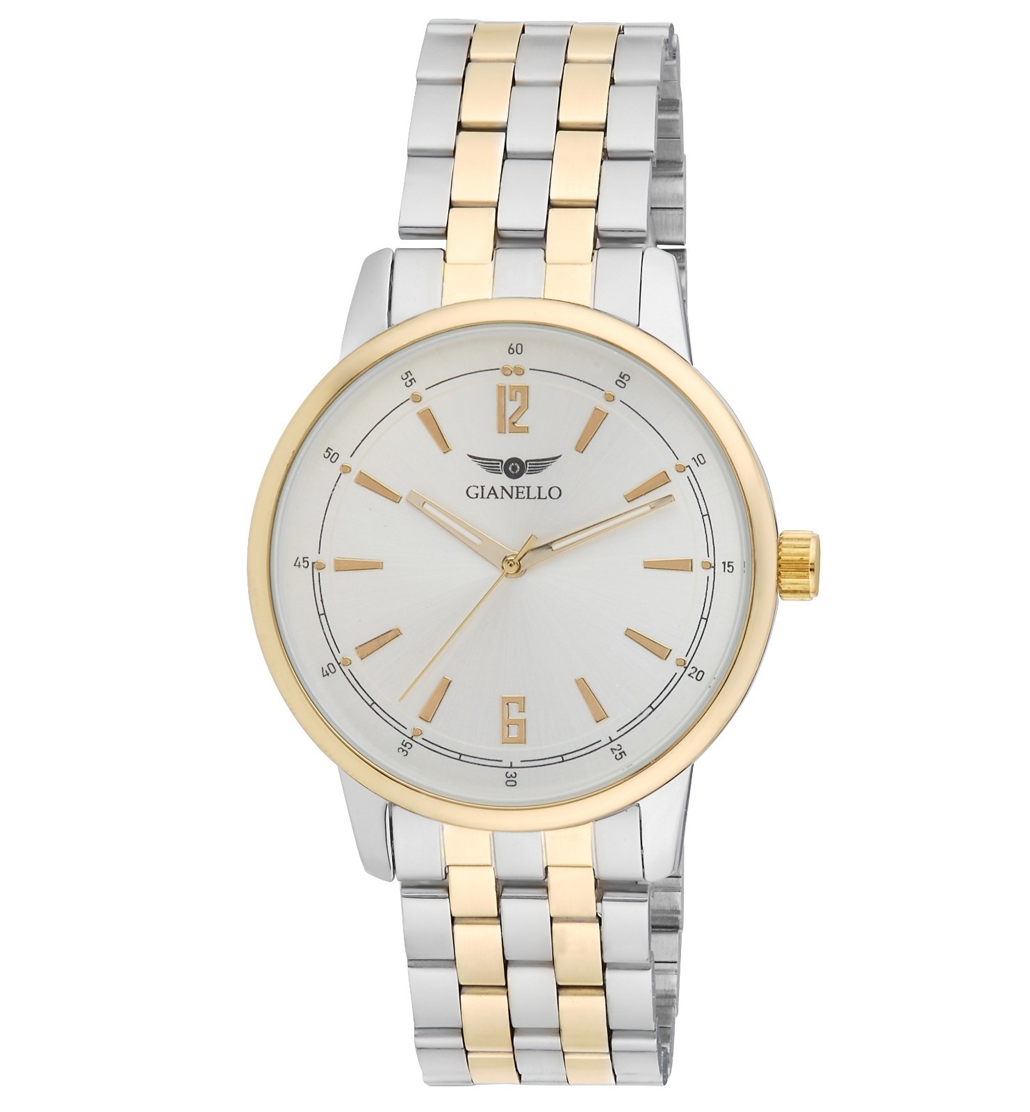 Gianello Stride 42 Men’s Silver Link Watch