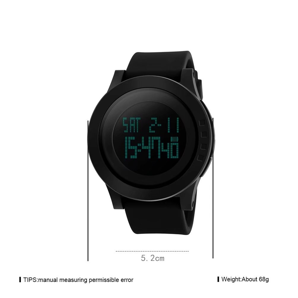 Digital Sport Watch Large Face LED Simple Military Electronic Wristwatch for …