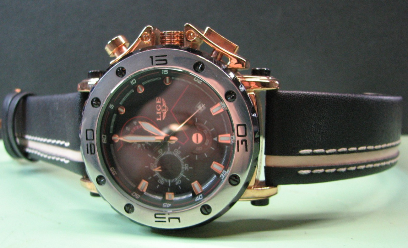 Lige Dream Quartz Chronograph Date Watch