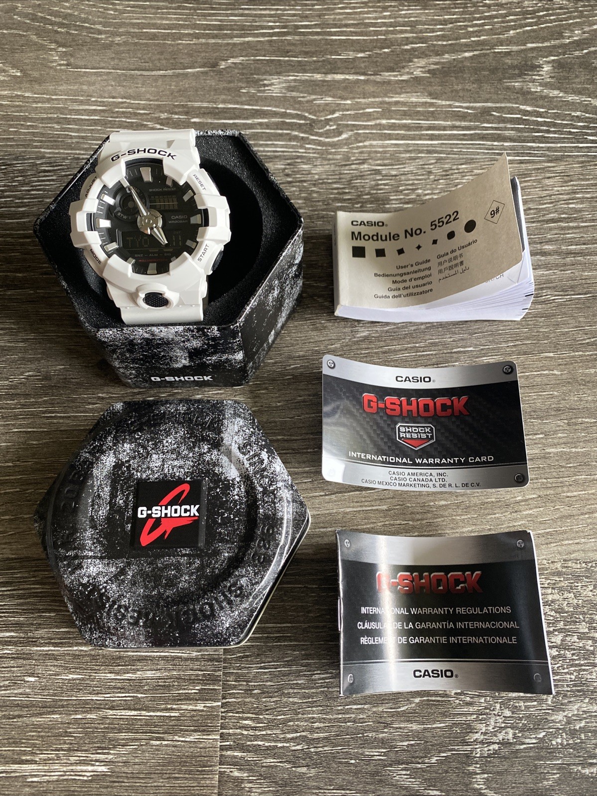 Casio G-Shock GA-700 5522 Analog Digital Watch White