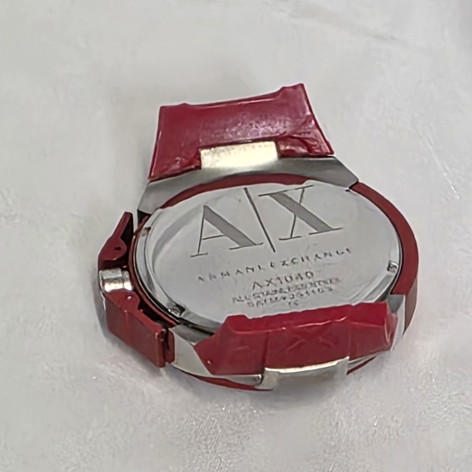 Armani Exchange Watch Red Missing Band /Strap