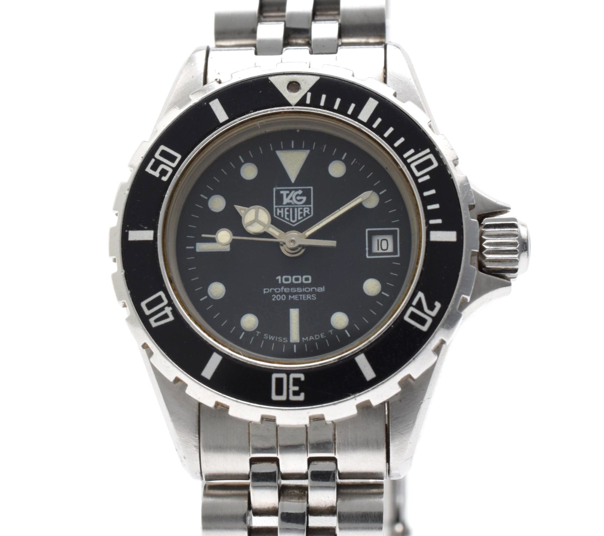TAG HEUER 980.008N Vintage Quartz 200m Women’s Watch BlackDial