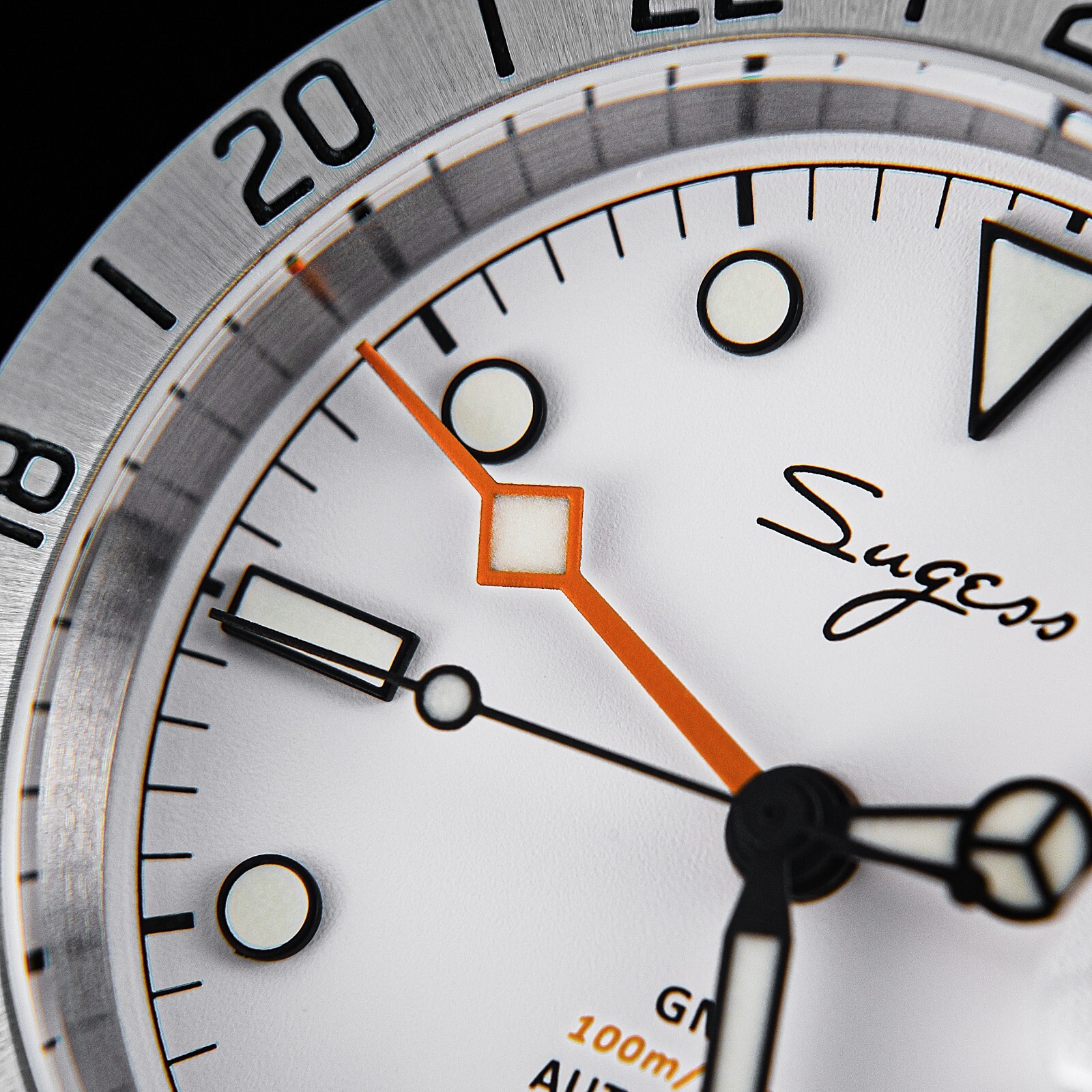 Sugess GMT Explorer, White, NH34, Sapphire, Lume, 100m Diver, Diving, BNIB