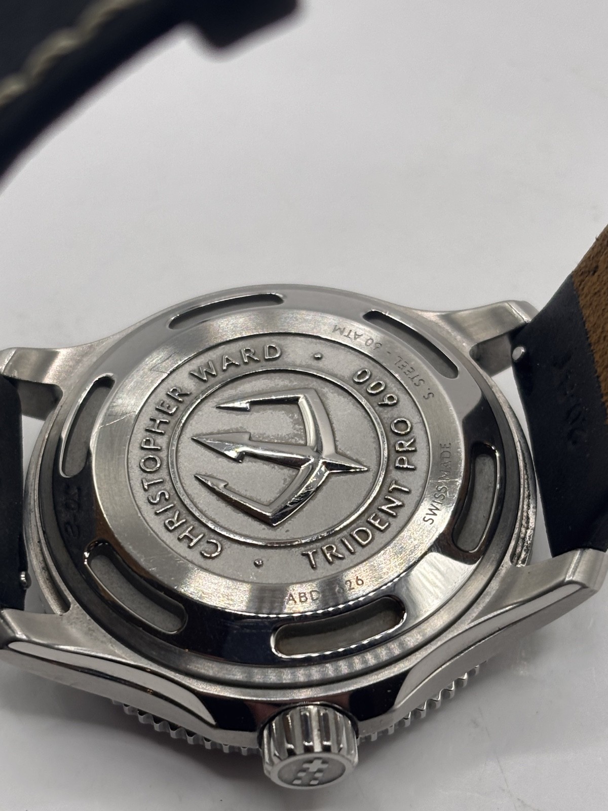 Christopher Ward C60 Trident Pro 600 Mk3 red bezel 38mm (01/2021) WH1396H